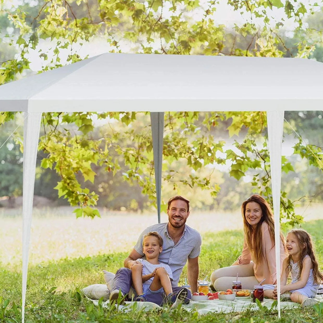 Tangkula 10 x 20 Feet Canopy Tent, Waterproof Wedding Canopy with Wind Rope, Outdoor Shelter Pavilion for Parties