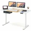 Tangkula 55” x 28” Height Adjustable Electric Standing Desk, Ergonomic Sit Stand Desk