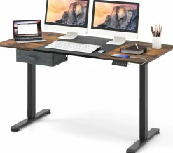 Tangkula 55” x 28” Height Adjustable Electric Standing Desk, Ergonomic Sit Stand Desk