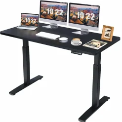 Tangkula 55 x 28 Inch Electric Standing Desk, Height Adjustable Sit to Stand Desk