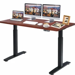 Tangkula 55 x 28 Inch Electric Standing Desk, Height Adjustable Sit to Stand Desk
