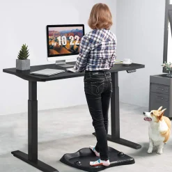 Tangkula 55 x 28 Inch Electric Standing Desk, Height Adjustable Sit to Stand Desk
