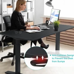 Tangkula 55 x 28 Inch Electric Standing Desk, Height Adjustable Sit to Stand Desk