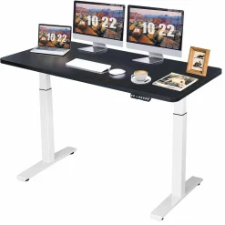 Tangkula 55 x 28 Inch Electric Standing Desk, Height Adjustable Sit to Stand Desk
