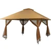Tangkula 13' x 13' Pop-up Gazebo Canopy, Instant Setup Canopy Tent