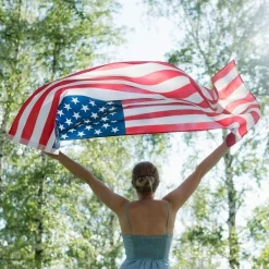 Tangkula 3 x5 ft American Flag, Patriotic US Flag Decorations with Double Stitching