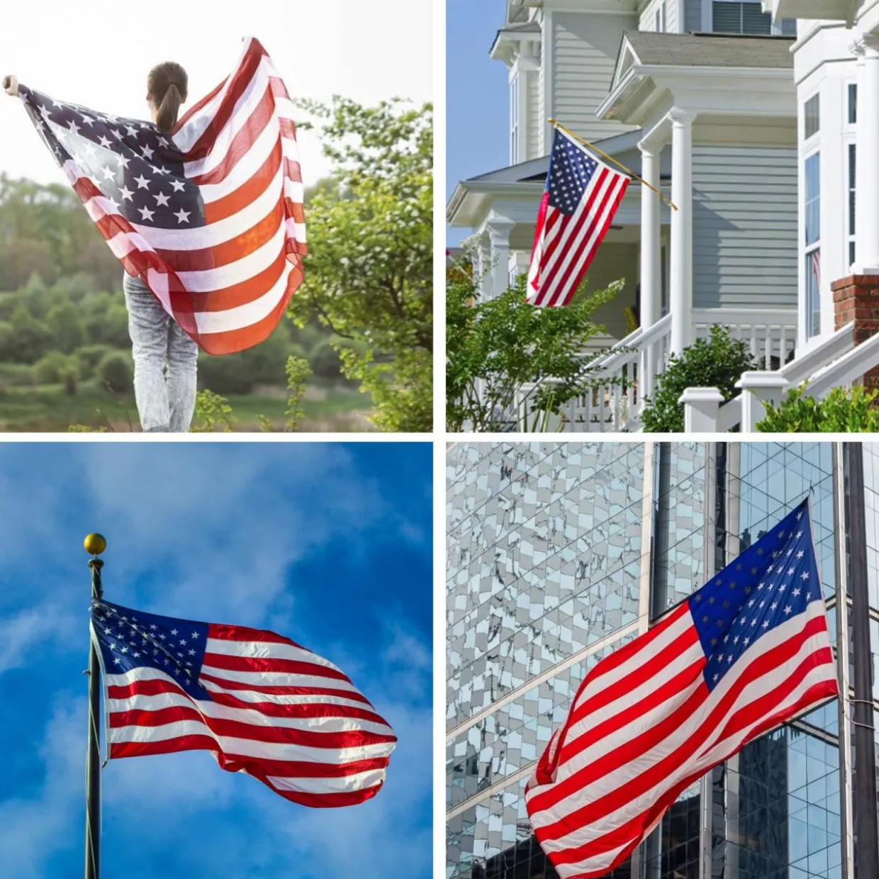 Tangkula 3 x5 ft American Flag, Patriotic US Flag Decorations with Double Stitching