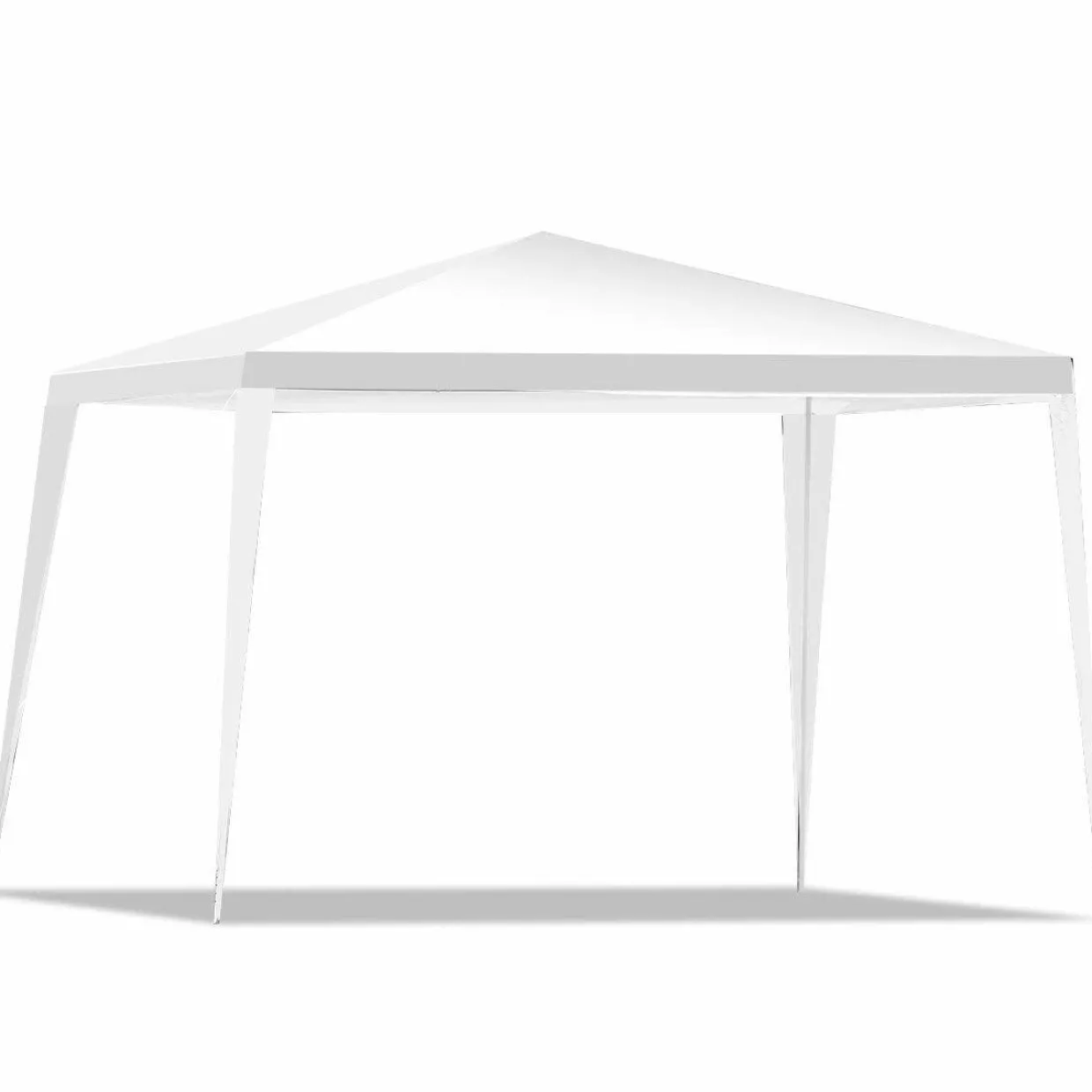 Tangkula 10 x 10Ft Outdoor Canopy Tent, Portable Wedding Party Tent, Outside Event Tents for Party, Patio Parties Tent for Backyard