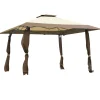 Tangkula 13 x13Ft Pop-Up Gazebo, Outdoor Canopy Shelter Tent w/ 2-Tier Roof