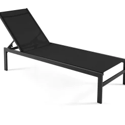 Tangkula Aluminum Patio Chaise Lounge, Outdoor Adjustable Lounge Chair with 6-Position Backrest