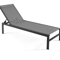 Tangkula Aluminum Patio Chaise Lounge, Outdoor Adjustable Lounge Chair with 6-Position Backrest