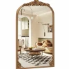 Tangkula Antiqued Gold Wall Mirror(30"L x 20"W)