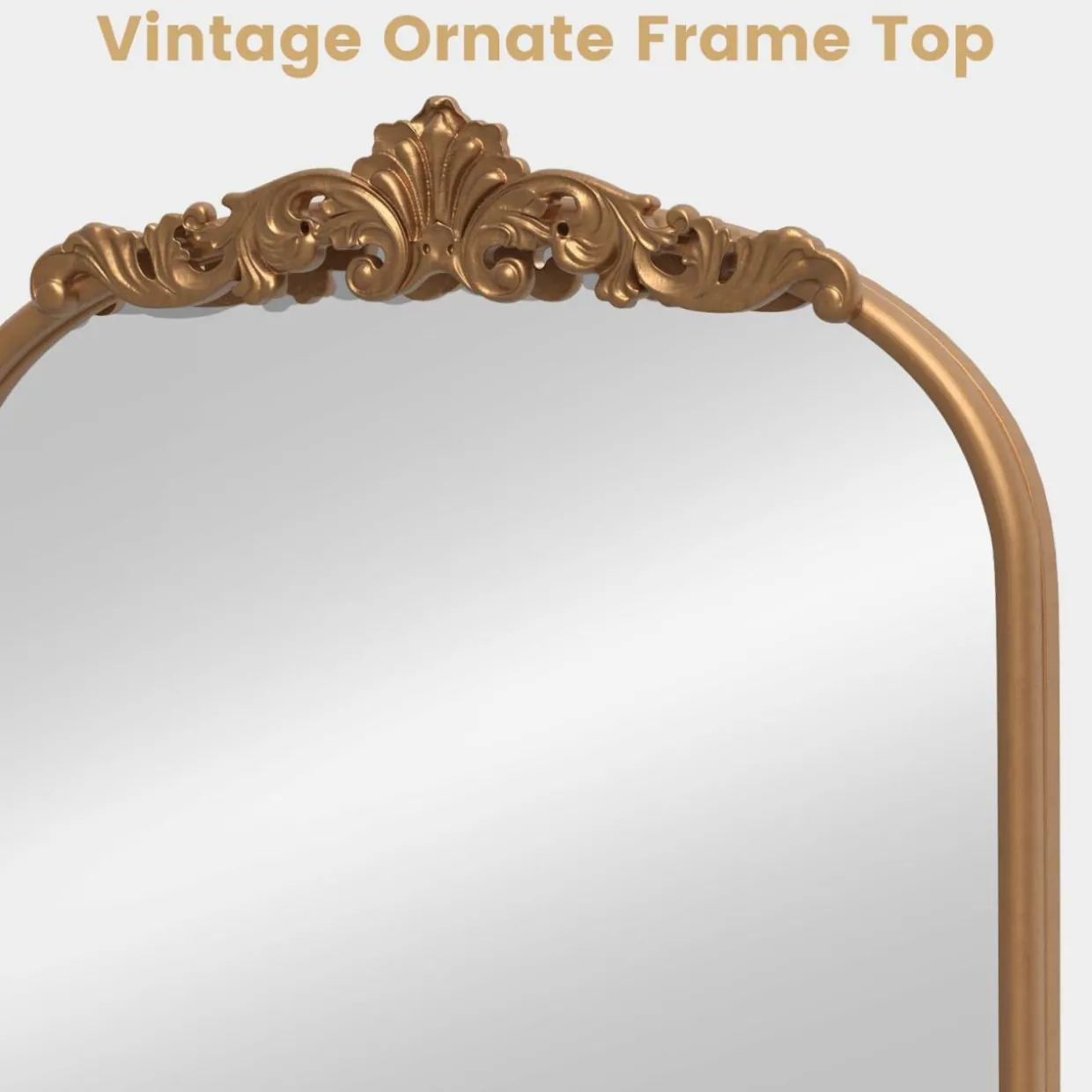 Tangkula Antiqued Gold Wall Mirror(30"L x 20"W)