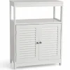 Tangkula Bathroom Floor Cabinet, Free Standing Storage Cabinet