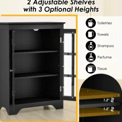 Tangkula Bathroom Floor Cabinet