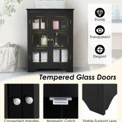 Tangkula Bathroom Floor Cabinet