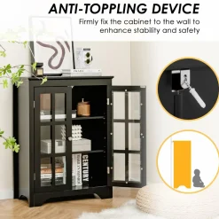 Tangkula Bathroom Floor Cabinet
