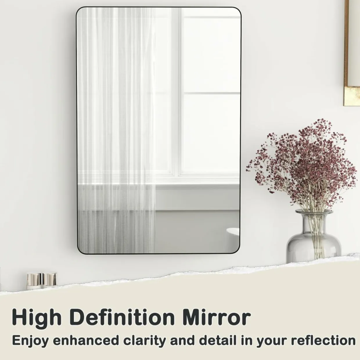 Tangkula Bathroom Medicine Cabinet with Mirror