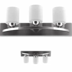 Tangkula Bathroom Vanity Lamp Brushed Nickel Wall Mounted Vanity Lighting Fixture