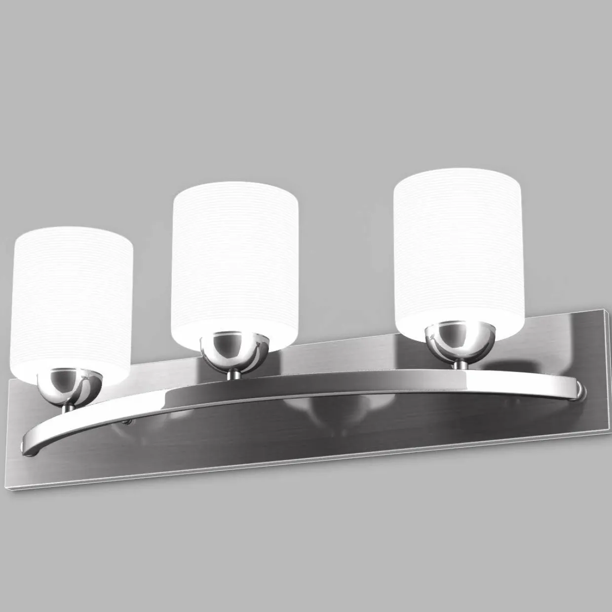 Tangkula Bathroom Vanity Lamp Brushed Nickel Wall Mounted Vanity Lighting Fixture