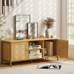 Tangkula Boho TV Stand up to 55”