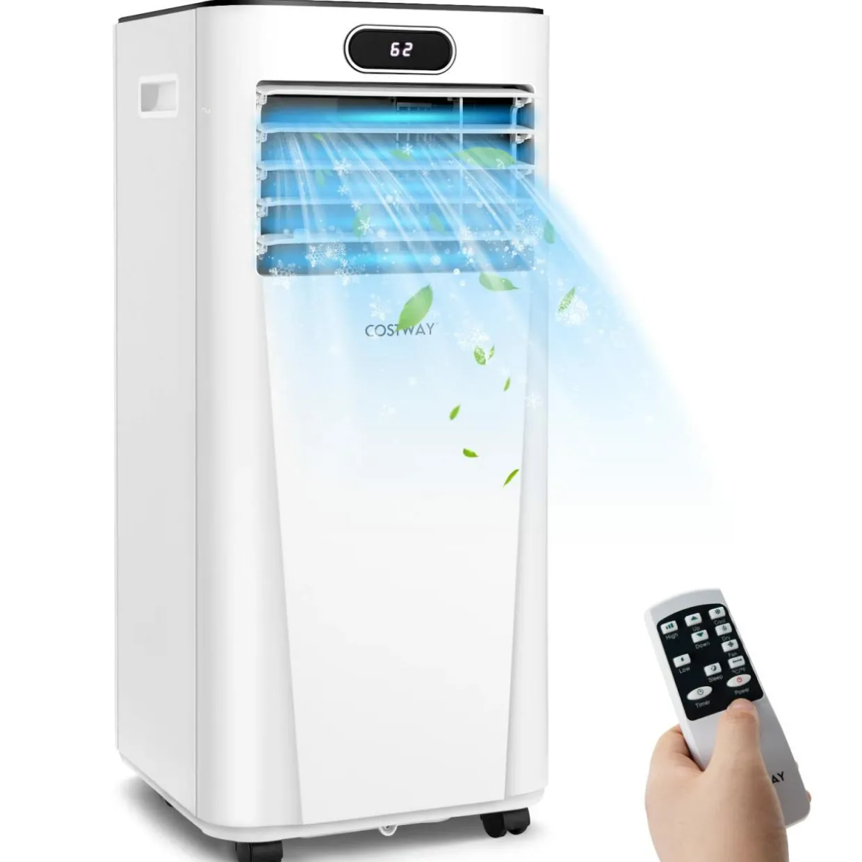 Tangkula 10000BTU Portable Air Conditioner, with Drying, Fan, Sleep Mode, 2 Speeds
