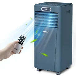 Tangkula 10000BTU Portable Air Conditioner, with Drying, Fan, Sleep Mode, 2 Speeds