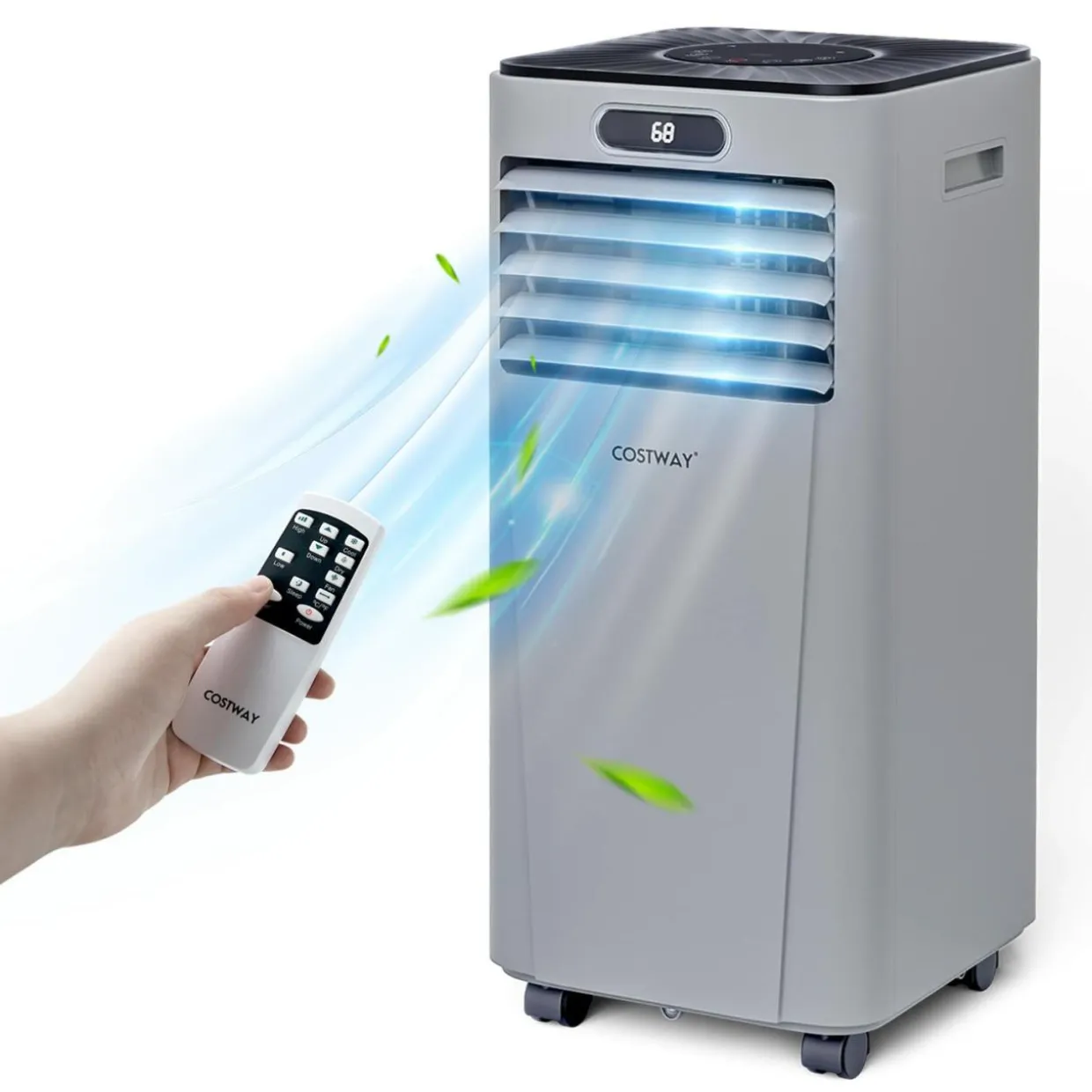 Tangkula 10000BTU Portable Air Conditioner, with Drying, Fan, Sleep Mode, 2 Speeds
