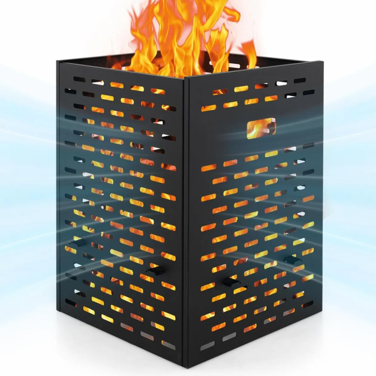 Tangkula Burn Barrel for Outside for Burning Trash
