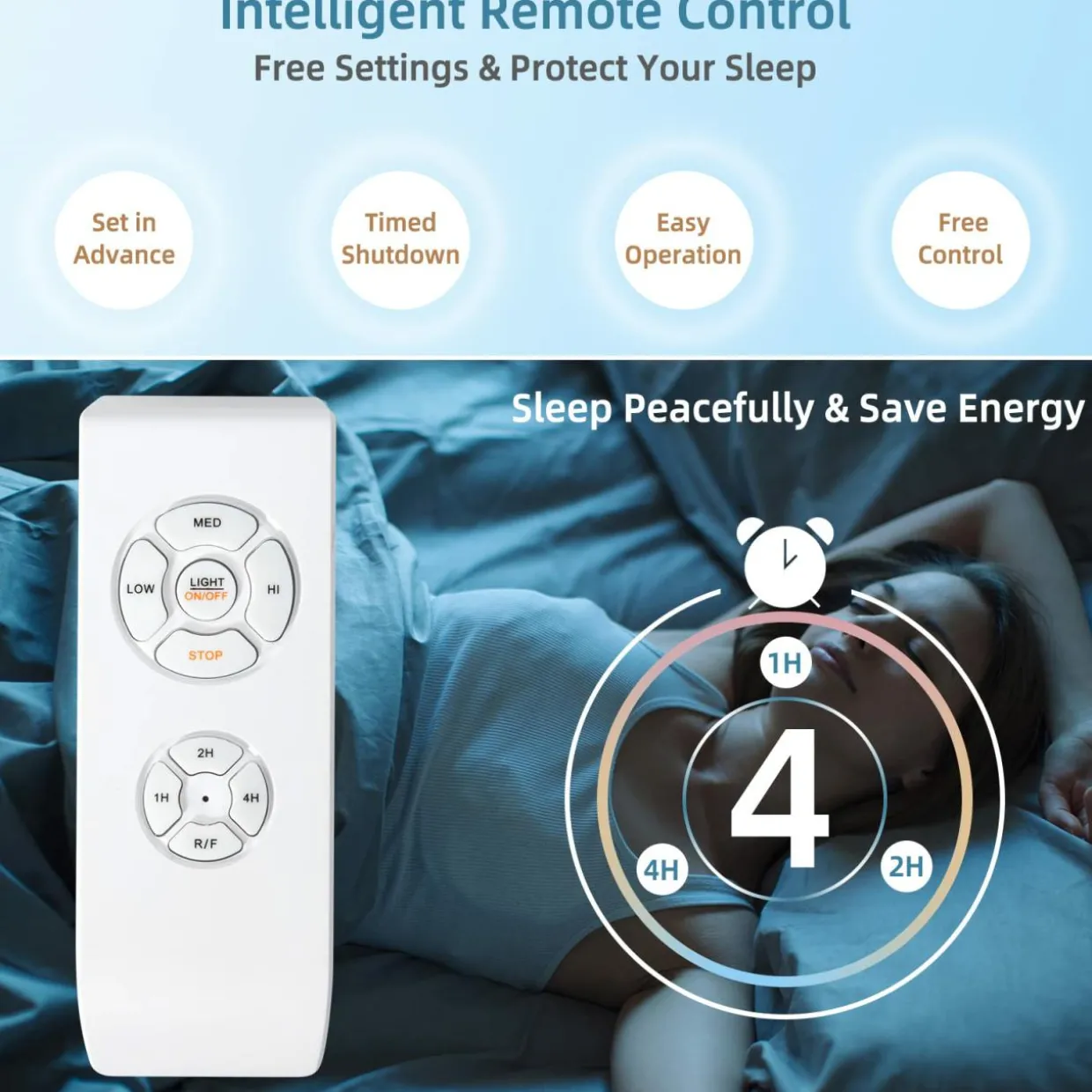 Tangkula Caged Ceiling Fan with Light, Enclosed Ceiling Fan with 5 Blades, 3 Wind Speed, Remote Control, 4 x E12 Base (No Bulb)