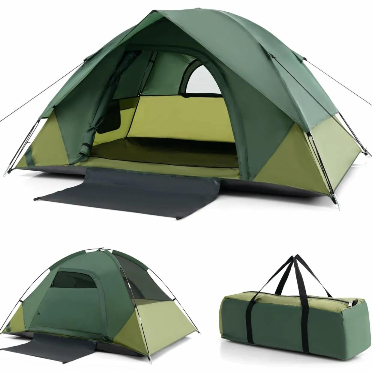 TANGKULA Camping Tent for 2 People, Portable Lightweight Backpacking Tent