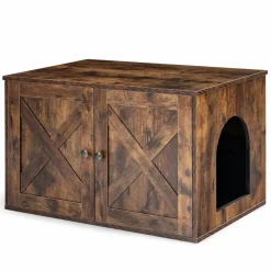 Tangkula Cat Litter Box Enclosure, Hidden Cat Washroom
