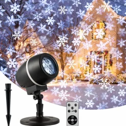 Tangkula Christmas Snowflake LED Projector Lights
