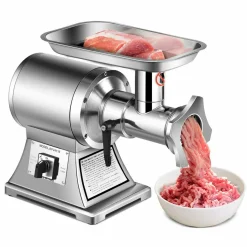 Tangkula Commercial Meat Grinder, 1.5 HP, 1100W, 550LB/h Stainless Steel Electric Sausage Stuffer