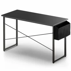 Tangkula Computer Desk with Storage Bag, Home Office Writing Study Desk