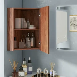 Tangkula Corner Medicine Cabinet with Mirror, 23.5