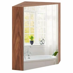 Tangkula Corner Medicine Cabinet with Mirror, 23.5