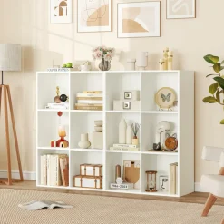 Tangkula 6-Cube Bookcase, Modern Freestanding 3-Tier Bookshelf