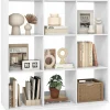 Tangkula 9-Cube Bookcase, 4-Tier Bookshelf with Open Compartments