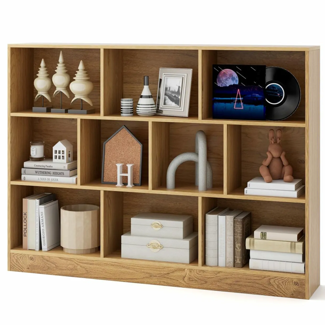 Tangkula 10-Cube Bookshelf, 55