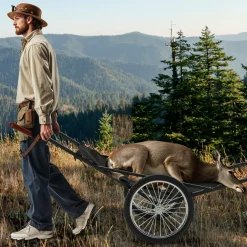 Tangkula Deer Cart, 550 LBS Deer Cart Game Hauler