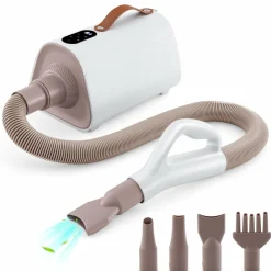 Tangkula Dog Dryer, Pet Blow Dryer with Smart LED Touch Screen, 4 Nozzles, Adjustable Temperature