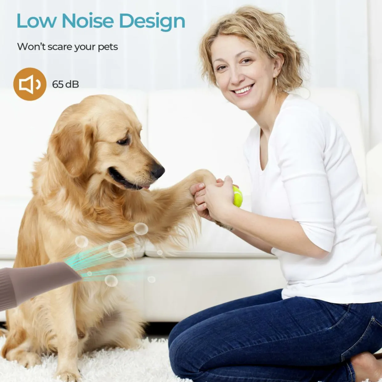 Tangkula Dog Dryer, Pet Blow Dryer with Smart LED Touch Screen, 4 Nozzles, Adjustable Temperature