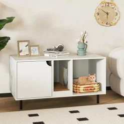 Tangkula Double Litter Box Enclosure