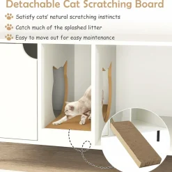 Tangkula Double Litter Box Enclosure