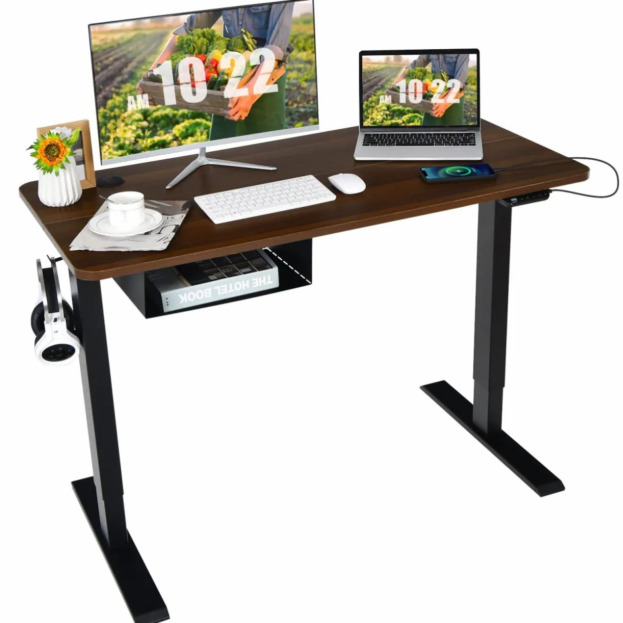 Tangkula Electric Height Adjustable Standing Desk