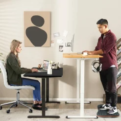Tangkula Electric Standing Desk, Ergonomic Height Adjustable Sit Stand Desk