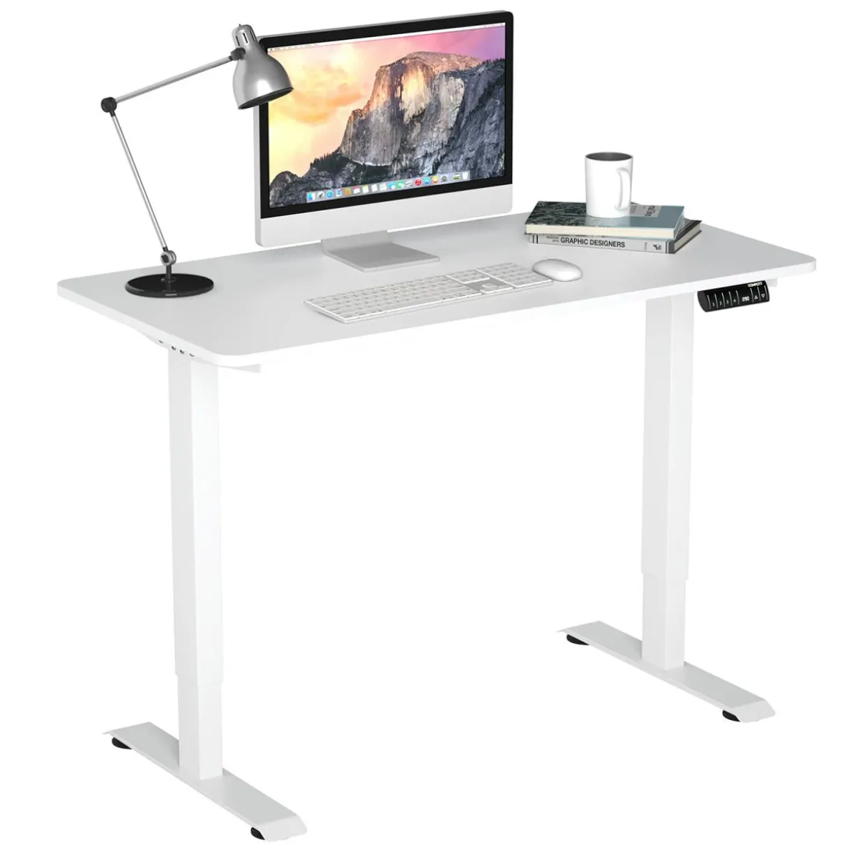 Tangkula Electric Standing Desk, Height Adjustable Motorized Office Desk