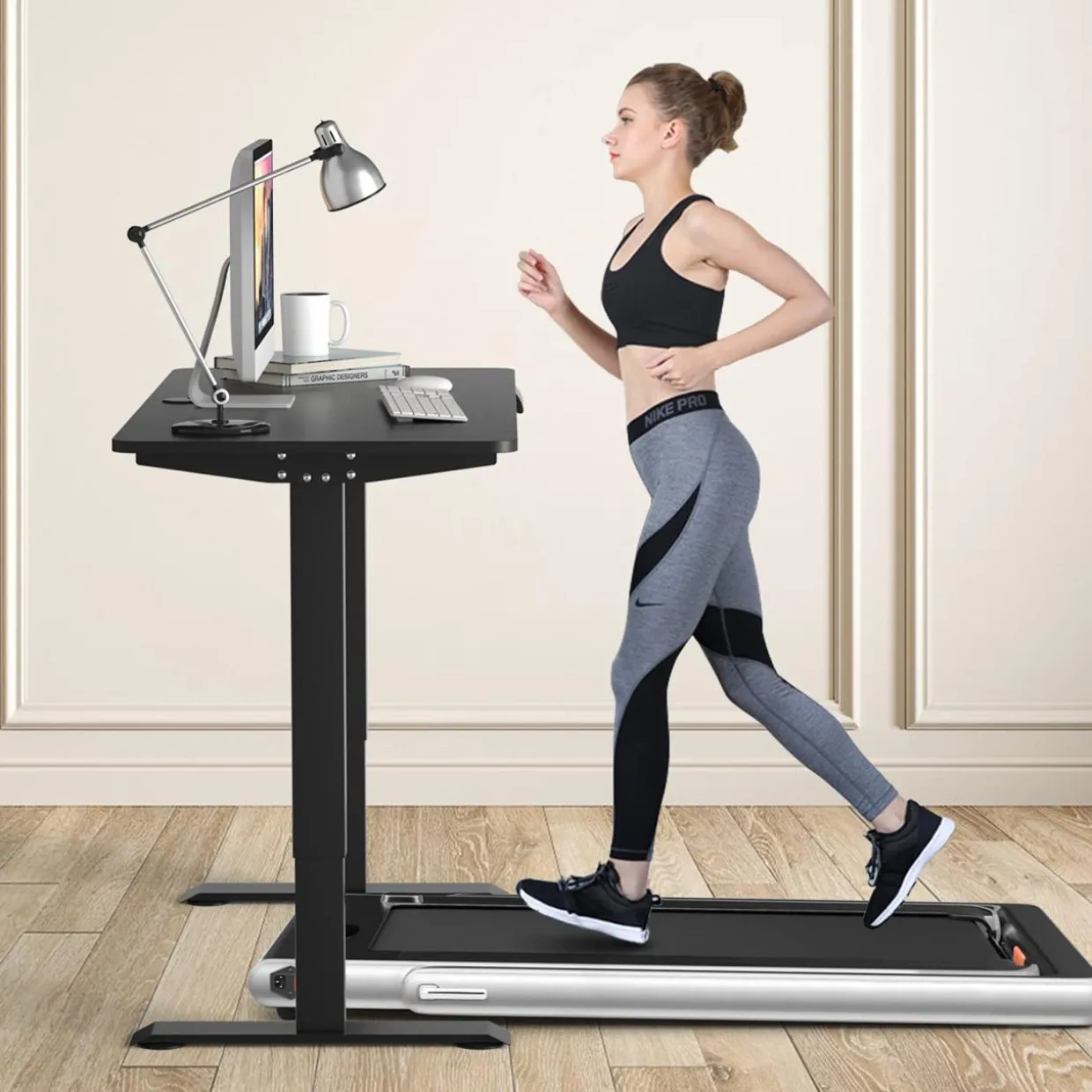 Tangkula Electric Standing Desk, Height Adjustable Motorized Office Desk