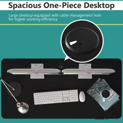 Tangkula Electric Standing Desk, Height Adjustable Motorized Office Desk
